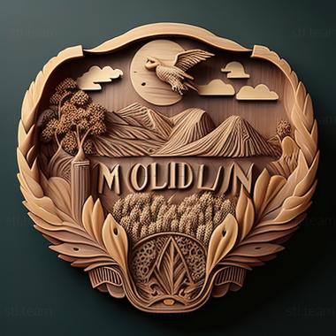 3D model Moldova Republic of Moldova (STL)